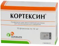 Кортексин лиоф д/р-ра в/м 10мг/22мг N10