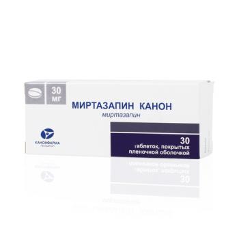 Миртазапин канон таб. п.п.о. 30мг N30