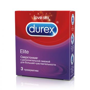 Презервативы Дюрекс/Durex элит сверхтонкие N3