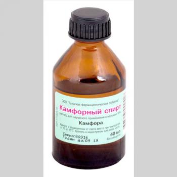 Камфорный спирт р-р 10% 40мл N1