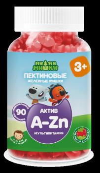 Ми-ми-мишки актив мультивитамин пастилки жев пектиновые яблоко-клубника 3+лет 2г N90