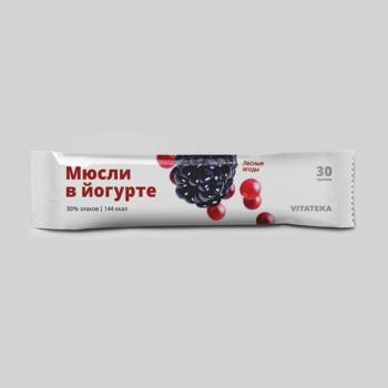 Витатека батончик мюсли в йогуртной глазури лесная смесь 30г