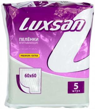 Пеленки впитывающие Люксан премиум экстра N5 60х60