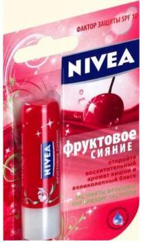 Нивея лип помада-бальзам д/губ фруктовое сияние 4,8г вишня