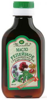 Масло репейное Мирролла касторовое масло-витамины 100мл