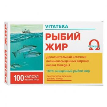 Витатека рыбий жир капс. 0,37г N100