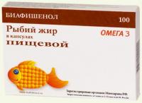 Рыбий жир биафишенол капс. пищевой 300мг N100