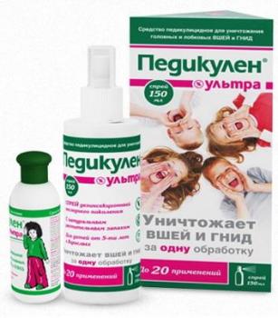 Педикулен ультра спрей педикулицидный 150мл