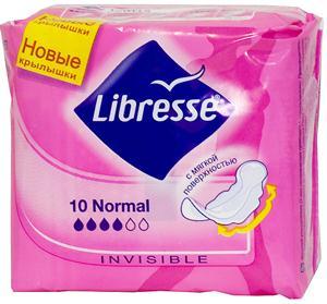 Прокладки Либресс инвизибл ультра нормал софт с мягкой поверхностью N10 (8873)
