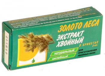 Хвойный экстракт д/ванн брикеты 50г N2 (золото леса)