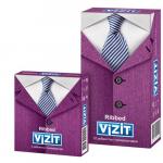 Презервативы Визит ребристые N12