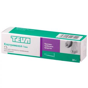 Клотримазол-тева крем 1% 30г N1