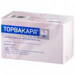 Торвакард таб. п.п.о. 40мг N90