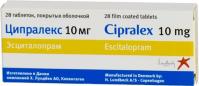 Ципралекс таб. п.п.о. 10мг N28