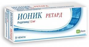 Ионик ретард таб. п.о 1,5мг N30