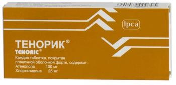 Тенорик таб. п.п.о. 100мг+25мг N28