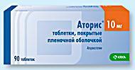 Аторис таб. п.п.о. 10мг N90