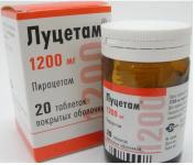Луцетам таб. п.п.о. 1200мг N20