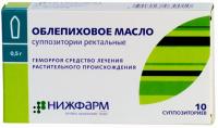 Облепиховое масло супп. рект. 500мг N10