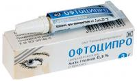 Офтоципро мазь глазн. 0,3% 3г