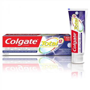 З/паста Колгейт/colgate тотал 12 проф отбеливание 75мл
