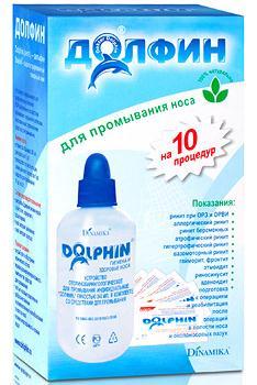 Долфин устройство д/промывания носа д/взрослых 240мл+ср-во 2г N10