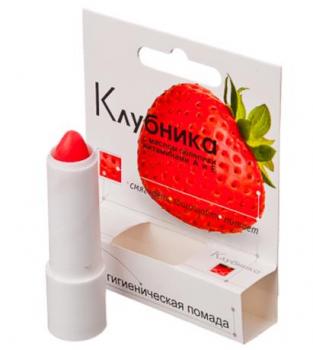 Помада гигиеническая лаборатория природы клубника 2,8г