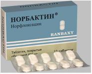 Норбактин таб. п.п.о. 400мг N10