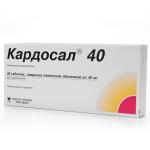Кардосал 40 таб. п.п.о. 40мг N28