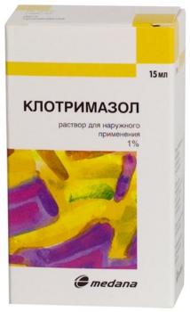 Клотримазол-Акрихин р-р наруж. 1% 15мл N1