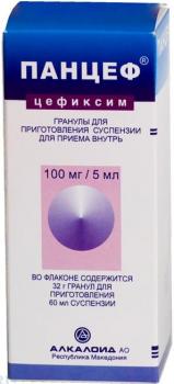 Панцеф гран. д/сусп. внутр. 100мг/5мл 60мл 32г N1