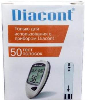 Диаконт/diacont тест-полоски д/глюкометра N50