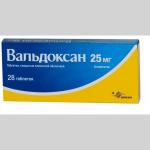 Вальдоксан таб. п.п.о. 25мг N28