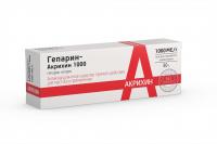 Гепарин-Акрихин 1000 гель д/наружн. прим. 1тыс.МЕ/1г 30г N1