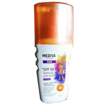 Медива/mediva сан молочко д/загара детское spf50 150мл