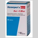 Нолипрел А форте таб. п.п.о. 1,25мг+5мг N30