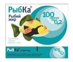 Рыбий жир капс. рыбка N100