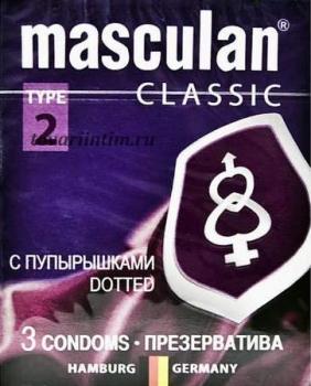Презервативы Маскулан/Masculan 2 классик доттед пупырышки N3