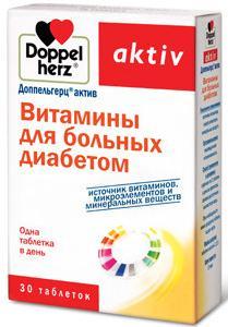 Доппельгерц актив витамины д/больных диабетом таб. 1,15г N30