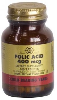 Солгар фолиевая кислота таб. N100