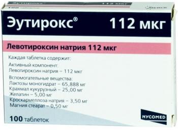Эутирокс таб. 112мкг N100