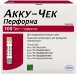 Акку-чек перформа тест-полоски д/глюкометра N100