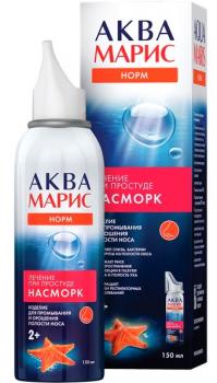 Аква марис норм д/промывания и орошения полости носа д/взрослых 150мл