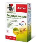 Доппельгерц актив фолиевая к-та+вит B6+B12+C+E таб. 1,111г N30
