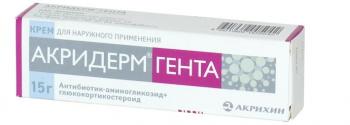 Акридерм Гента крем д/наруж прим. 15г N1