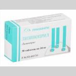 Лизиноприл таб. 10мг N30