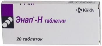 Энап-H таб. 25мг+10мг N20