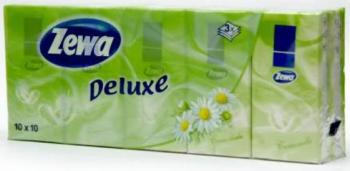 Платочки бумажные Зева делюкс ромашка N10х10 3х сл (53107)