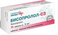 Бисопролол таб. п.п.о. 5мг N30