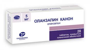 Оланзапин Канон таб. п.п.о. 5мг N28